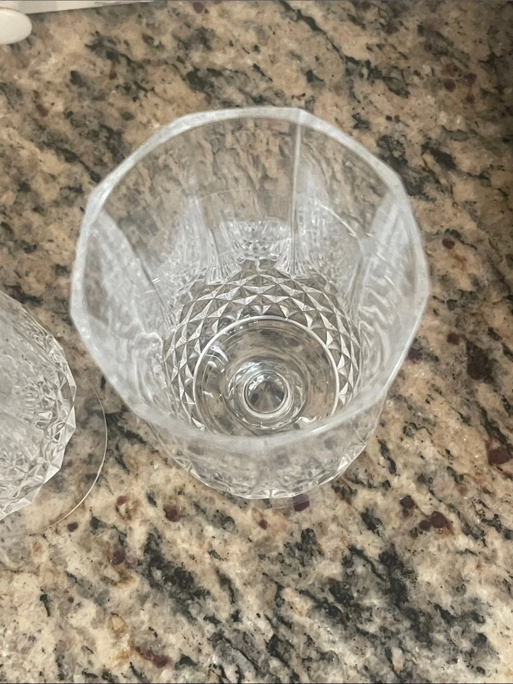 CRISTAL D’ARQUES “LONGCHAMP” 12 oz CRYSTAL ICED TEA GOBLETS/GLASS x2